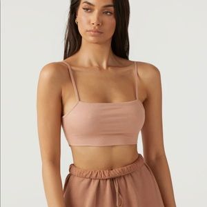 Like New Grey Square Neck Tank Bra by Joah Brown